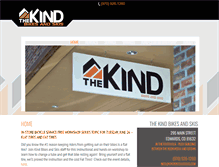 Tablet Screenshot of kindbikesandskis.com